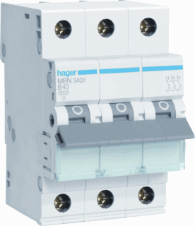 Hager MBN B-Karakteristiek 3P Installatieautomaat | MBN340E