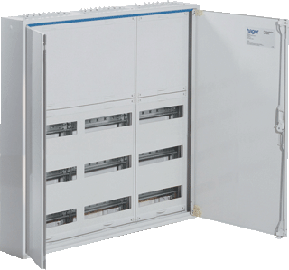 Hager Veldverdelers Opbouw Groepenkast, leeg | FWQ53N