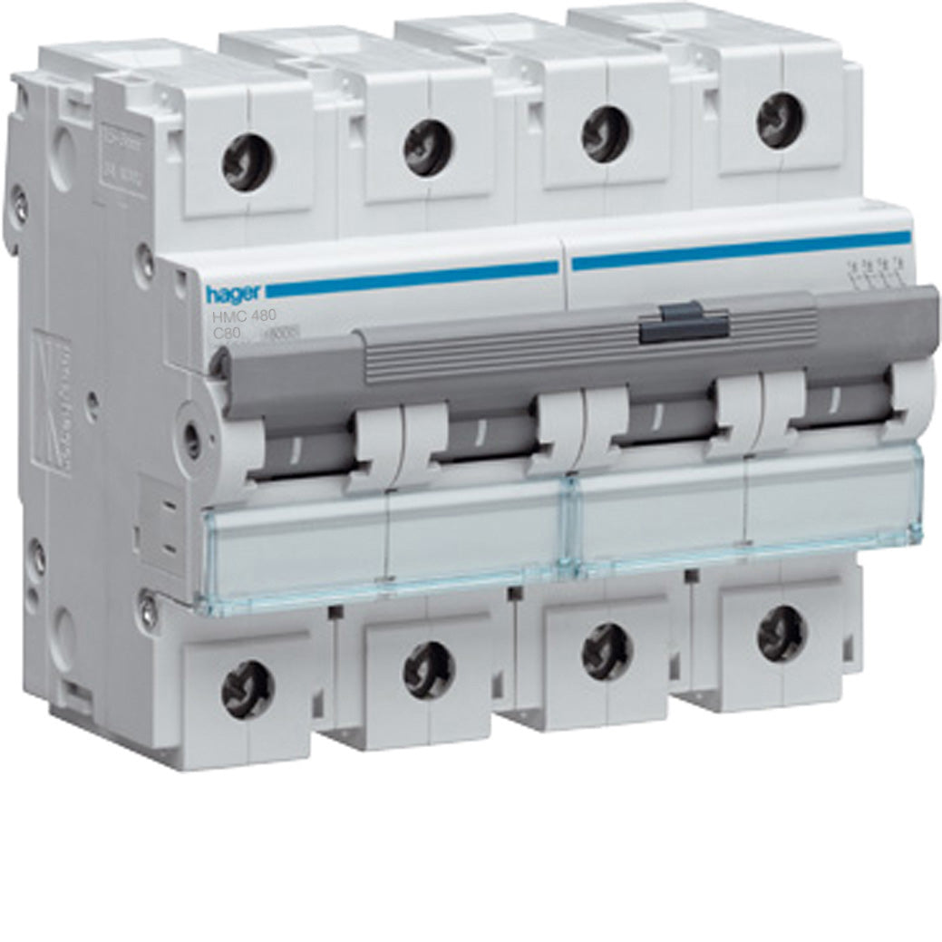 Hager HMC480 HAGER INST.AUTOM.4P 80A C15KA