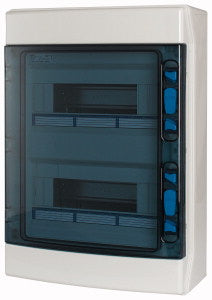 Eaton installatiekast opbouw IP65 2x12TE deur transparant abs (174198)