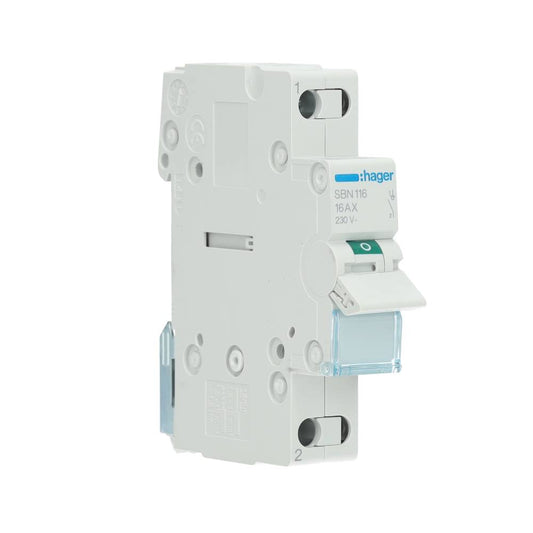 Hager lastscheider 1-polig 16A (SBN116)