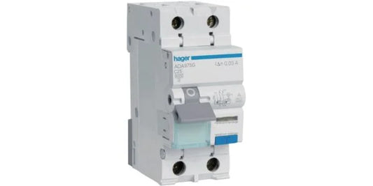 Hager Aardlekautomaat 1P+N 20A C-Kar ADA970G