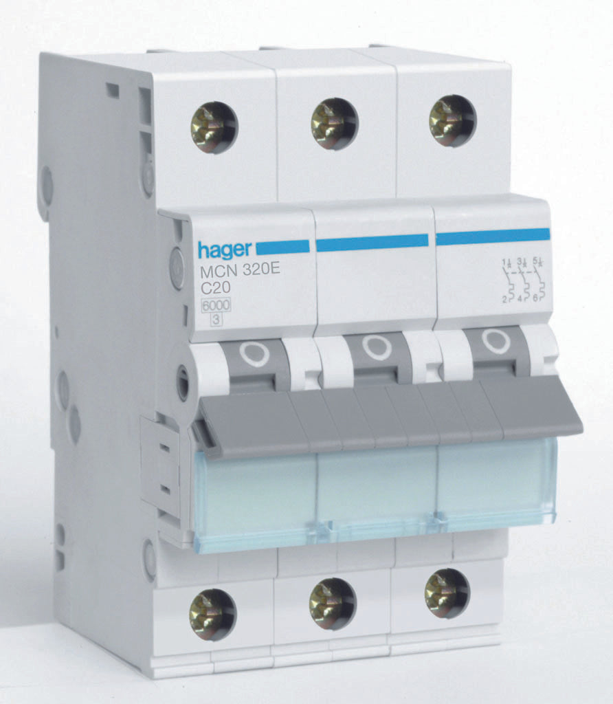 Hager MCN C-Karakteristiek 3P Installatieautomaat | MCN320E